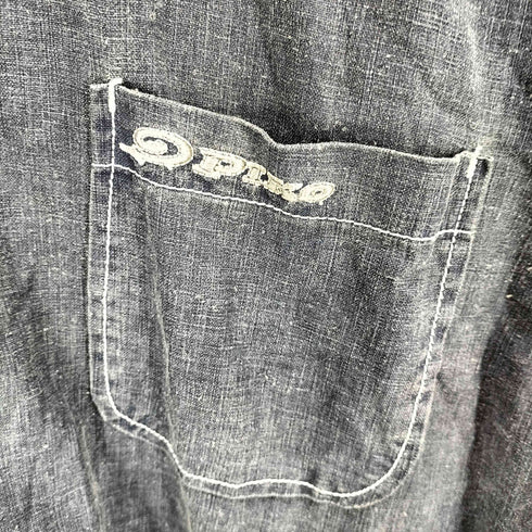 ピコ PIKO ショルダーステッチ 長袖 リネン シャツ メンズ XL