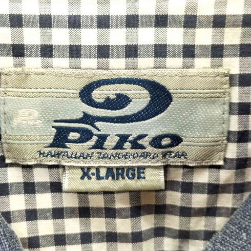 ピコ PIKO ショルダーステッチ 長袖 リネン シャツ メンズ XL