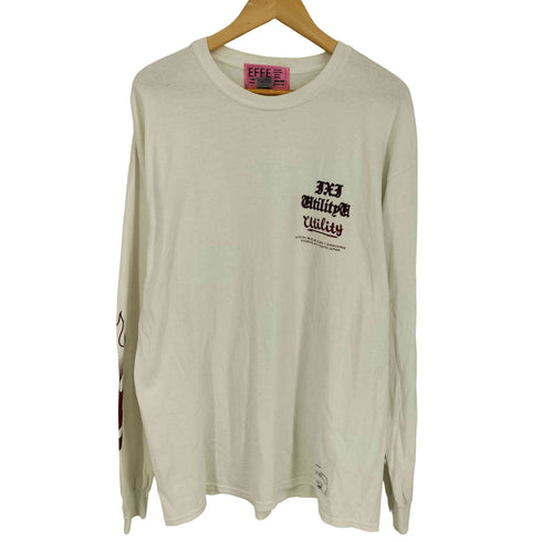 エッフェビームス EFFE BEAMS 袖プリント 長袖Tシャツ メンズ JPN:XL