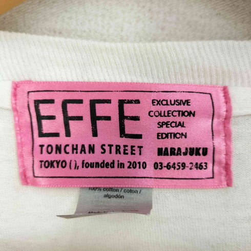 エッフェビームス EFFE BEAMS 袖プリント 長袖Tシャツ メンズ JPN:XL