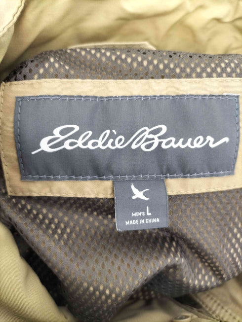エディーバウアー Eddie Bauer 裏地メッシュ フラップポケット スタンドネック ハンティングジャケット メンズ import:L