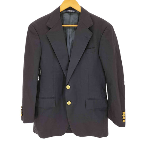 ポロバイラルフローレン Polo by RALPH LAUREN 2B テーラードジャケット ブレザー 紺ブレ 金ボタン メンズ T165 A4