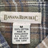 バナナリパブリック BANANA REPUBLIC チェック柄 L/S ロングスリーブ ネルシャツ メンズ import:M