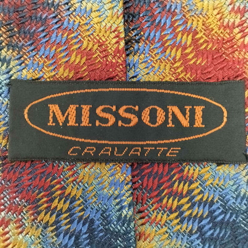 ミッソーニ MISSONI 総柄 シルクネクタイ メンズ