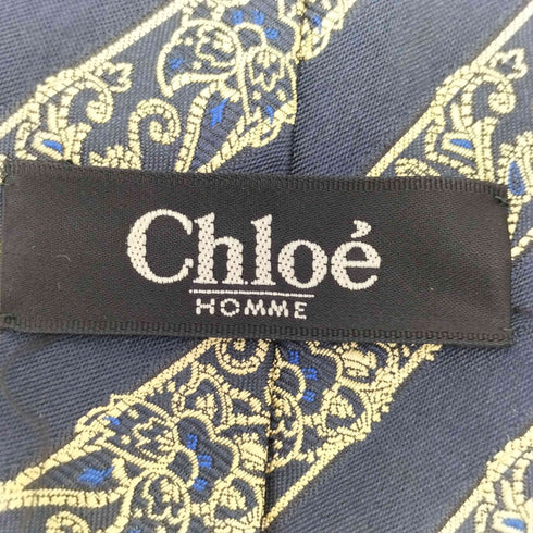 クロエ Chloe 総柄 シルクネクタイ メンズ