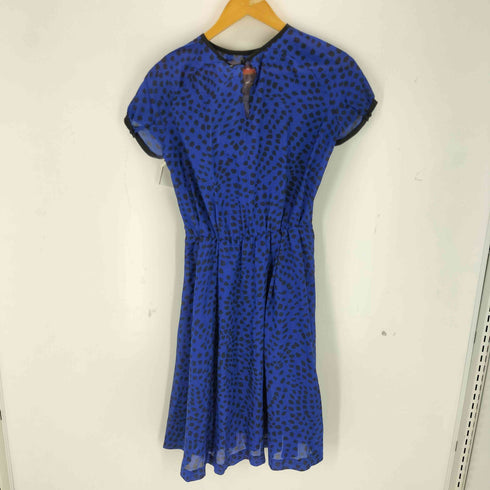 ランバンオンブルー LANVIN en Bleu ドット フレンチスリーブワンピース レディース JPN:36