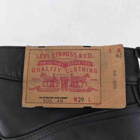リーバイス Levis 505-49 馬革 ホースレザー パンツ メンズ 29inch