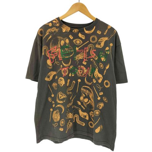サノバチーズ SON OF THE CHEESE FETISH TOUR TEE 総柄 プリント 半袖 Tシャツ メンズ XL
