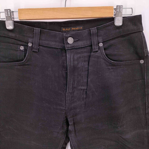 ヌーディージーンズ Nudie Jeans スリム ブラック デニムパンツ メンズ 31inch