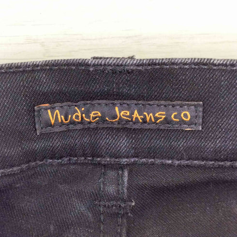 ヌーディージーンズ Nudie Jeans スリム ブラック デニムパンツ メンズ 31inch