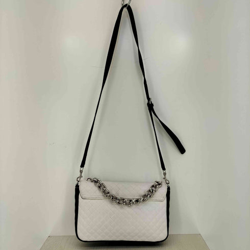 ゲス GUESS 裏地迷彩 ロゴ レザー キルティング 2way ハンド ショルダーバッグ レディース
