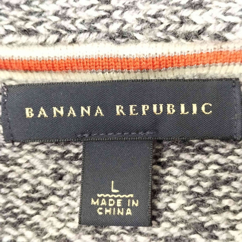 バナナリパブリック BANANA REPUBLIC 00S ショールカラー ウール ニット メンズ import:L