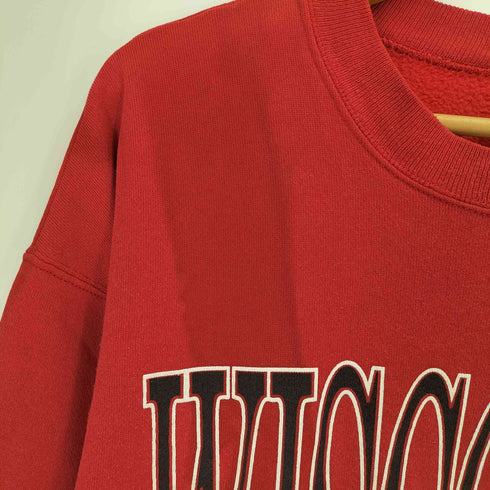 ヘインズ Hanes 80-90S USA製 カレッジプリント クルーネック スウェット メンズ import:XL