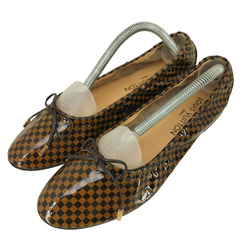 ルイヴィトン LOUIS VUITTON ダミエバレエシューズ レディース EUR:37