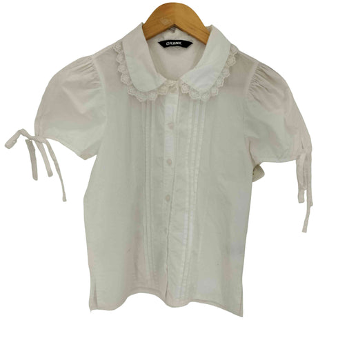 CRANK 25ss PINTUCK LACE COLLAR BLOUSE レディース ONE SIZE