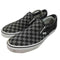 バンズ VANS US企画 Classic Slip-On BLACK/PEWTER CHECKERBOARD チェッカーボード メンズ JPN:28