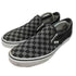 バンズ VANS US企画 Classic Slip-On BLACK/PEWTER CHECKERBOARD チェッカーボード メンズ JPN:28