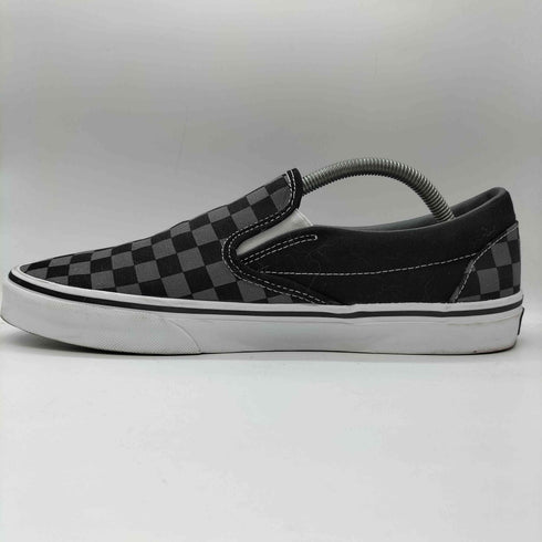 バンズ VANS US企画 Classic Slip-On BLACK/PEWTER CHECKERBOARD チェッカーボード メンズ JPN:28