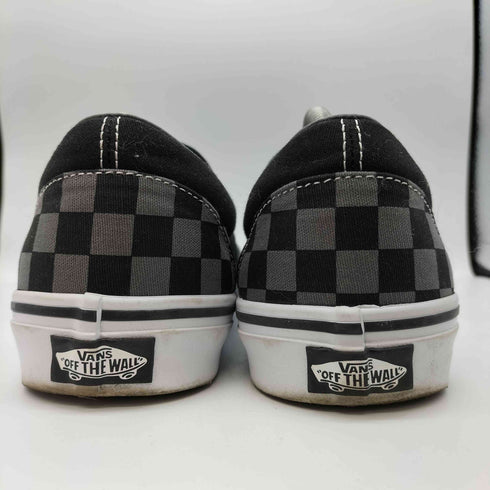 バンズ VANS US企画 Classic Slip-On BLACK/PEWTER CHECKERBOARD チェッカーボード メンズ JPN:28