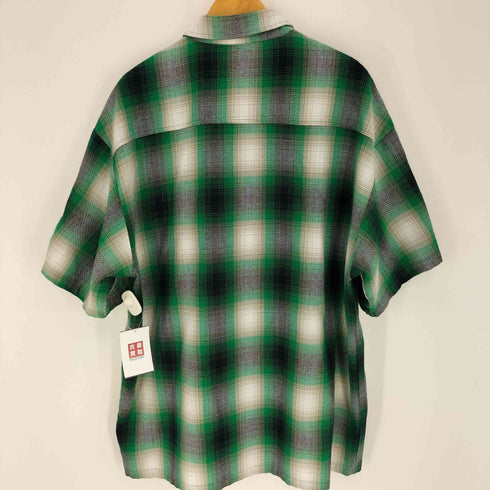 キャルトップ CALTOP USA製 オンブレチェック S/S シャツ メンズ 2XL