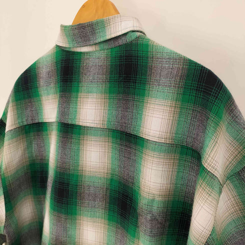 キャルトップ CALTOP USA製 オンブレチェック S/S シャツ メンズ 2XL