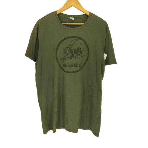 ギルダン GILDAN SEABEES プリント 半袖 Tシャツ メンズ XL