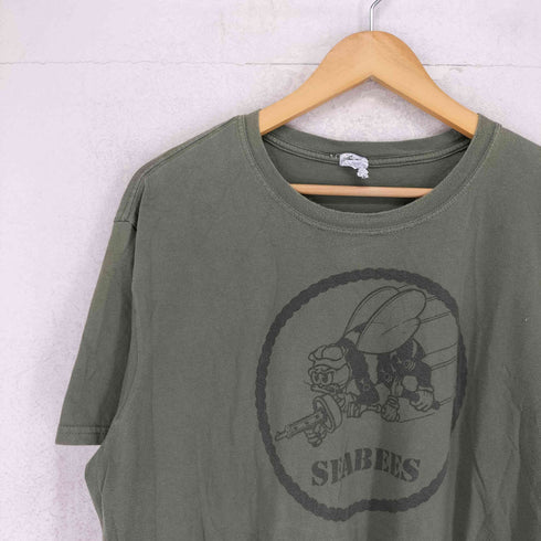ギルダン GILDAN SEABEES プリント 半袖 Tシャツ メンズ XL