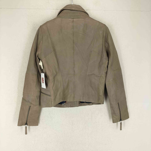 ハルフヘイローラスティーフューチャー haruf halo rusty future パキスタン製 ラムレザー ライダース ジャケット レディース JPN:L