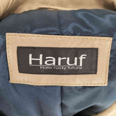 ハルフヘイローラスティーフューチャー haruf halo rusty future パキスタン製 ラムレザー ライダース ジャケット レディース JPN:L