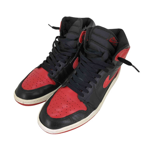 ナイキ NIKE 2001 復刻 AIR JORDAN 1 RETRO Bred メンズ JPN:27.5