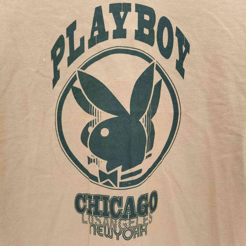 プレイボーイ PLAYBOY プリントクルーネックTシャツ ピチT Y2K レディース