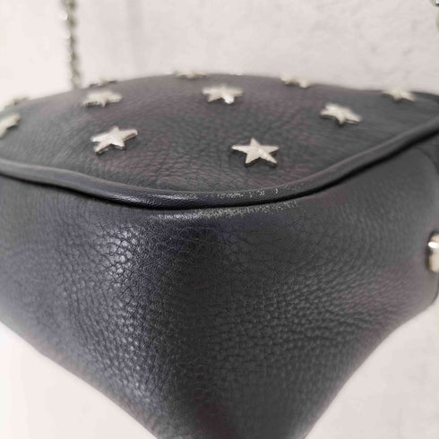 ザディグエヴォルテール ZADIG&VOLTAIRE スター スタッズ チェーンレザー ショルダーバッグ レディース