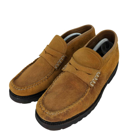 ジーエイチバス G.H.BASS ミッドカットローファー ラグブーツ スエード メンズ UK:9.5F