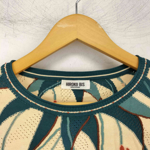 ヒロコビス HIROKO BIS フロント刺繍 セーター レディース