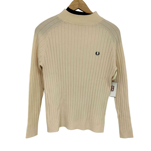 フレッドペリー FRED PERRY 刺繍ロゴ ハイネック ニット セーター レディース 10