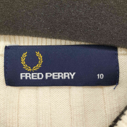 フレッドペリー FRED PERRY 刺繍ロゴ ハイネック ニット セーター レディース 10