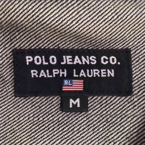 ポロジーンズカンパニーラルフローレン POLO JEANS COMPANY RALPH LAUREN ラインストーン加工 デニムジャケット レディース JPN:M