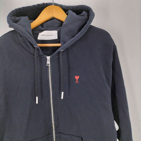 アミアレクサンドルマテュッシ AMI ALEXANDRE MATTIUSSI AMI de Coeur hoodie アミ ドゥ クール ジップパーカー メンズ XL