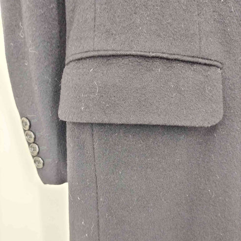 アクアスキュータム AQUASCUTUM カシミヤ混 比翼 チェスターコート メンズ 4F