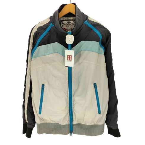 クイックシルバー Quiksilver 00S 袖脱着可能 ジップアップナイロンジャケット メンズ M