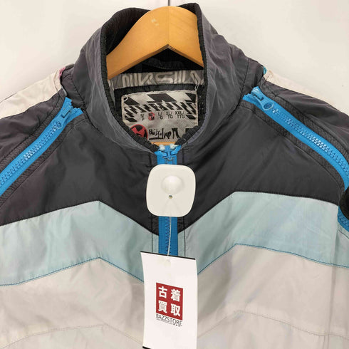 クイックシルバー Quiksilver 00S 袖脱着可能 ジップアップナイロンジャケット メンズ M