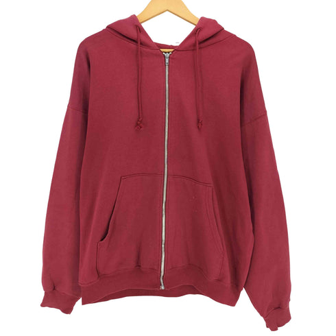 チャンピオン Champion 00s メキシコ製 AUTHENTIC ATHLETIC APPAREL 袖ロゴ 裏起毛 ジップアップ パーカー メンズ import:L