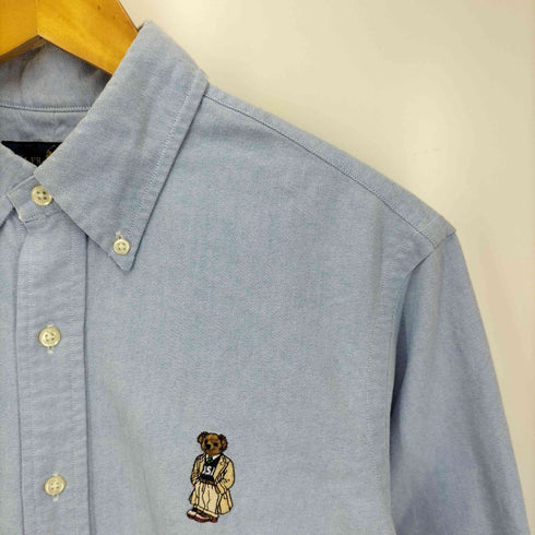 ラルフローレン RALPH LAUREN CLASSIC FIT ポロベア ボタンダウン 長袖シャツ メンズ import:M