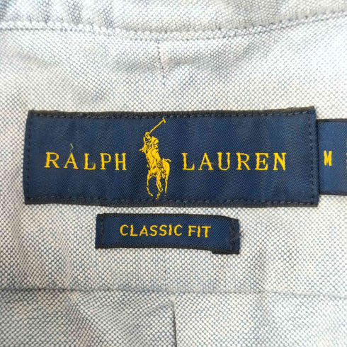 ラルフローレン RALPH LAUREN CLASSIC FIT ポロベア ボタンダウン 長袖シャツ メンズ import:M