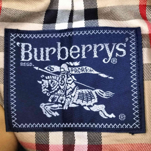 バーバリーズ BURBERRYS 90s 裏地ノバチェック 比翼 ステンカラーコート 玉蟲 玉虫 メンズ 90 165