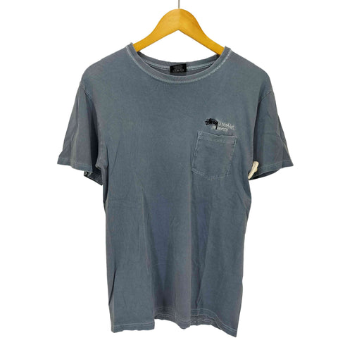 ステューシー Stussy ロゴ刺繍 クルーネック 半袖 ポケットTシャツ メンズ import:S