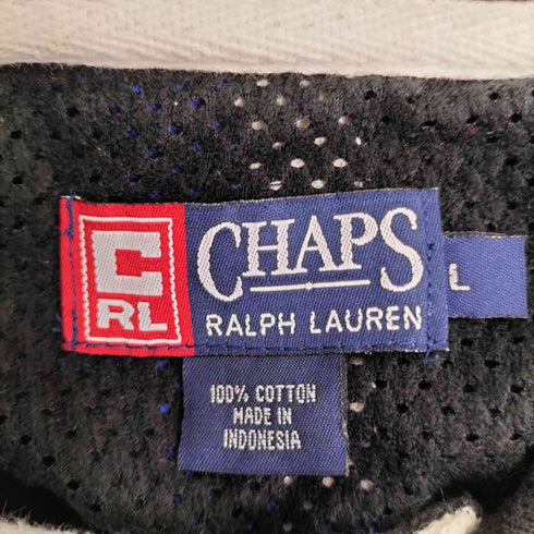 チャップスラルフローレン CHAPS RALPH LAUREN 長袖 ストライプ ポロシャツ メンズ import:L