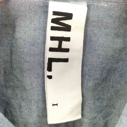 エムエイチエル MHL. ボタンダウン コットン 半袖 シャツ レディース JPN:1