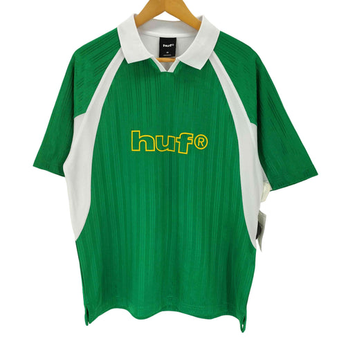 ハフ HUF HUF SIDELINE SOCCER JERSEY ロゴ プリント 半袖 ゲームシャツ メンズ M