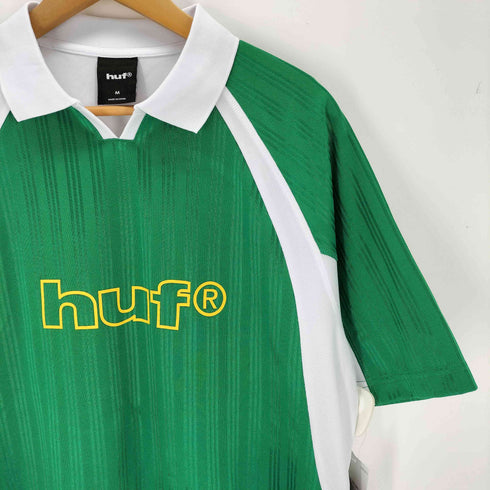 ハフ HUF HUF SIDELINE SOCCER JERSEY ロゴ プリント 半袖 ゲームシャツ メンズ M